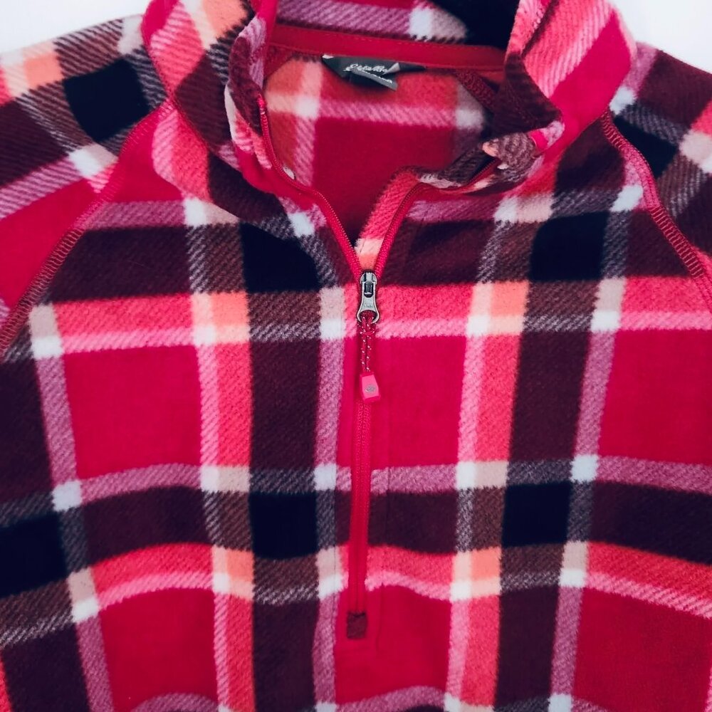EDDIE BAUER Women's 1/4 Zip-Up Fleece Top NWT Size S